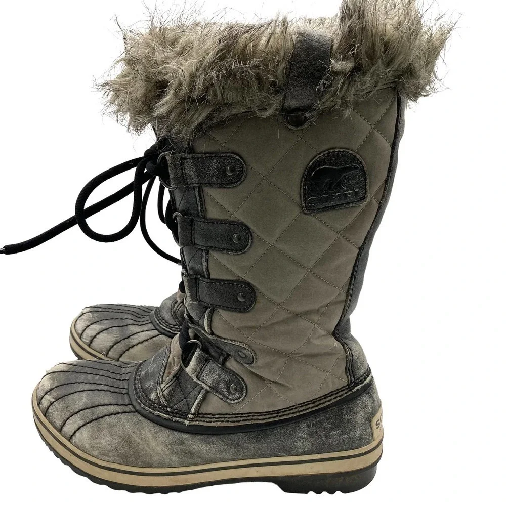 Sorel Tofino Distressed Waterproof Fur Winter Boot
